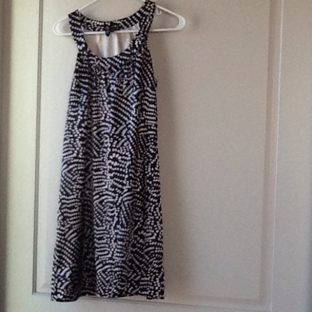 Black dress with whit polka dots BCBG